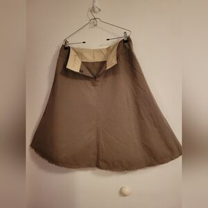 Banana Republic Asymmetrical Tan Midi Skirt for Work